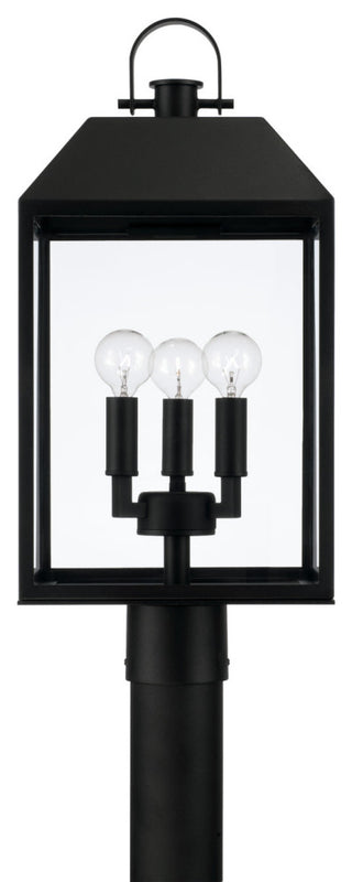 Capital Lighting 953435 Nelson 3 Light 22" Tall Post Light - Black