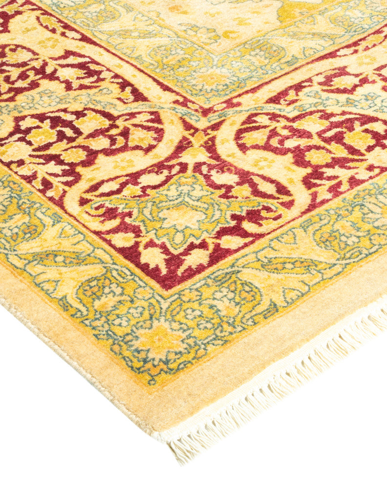 Mogul, One-of-a-Kind Hand-Knotted Area Rug  - Ivory, 6' 3" x 8' 10"