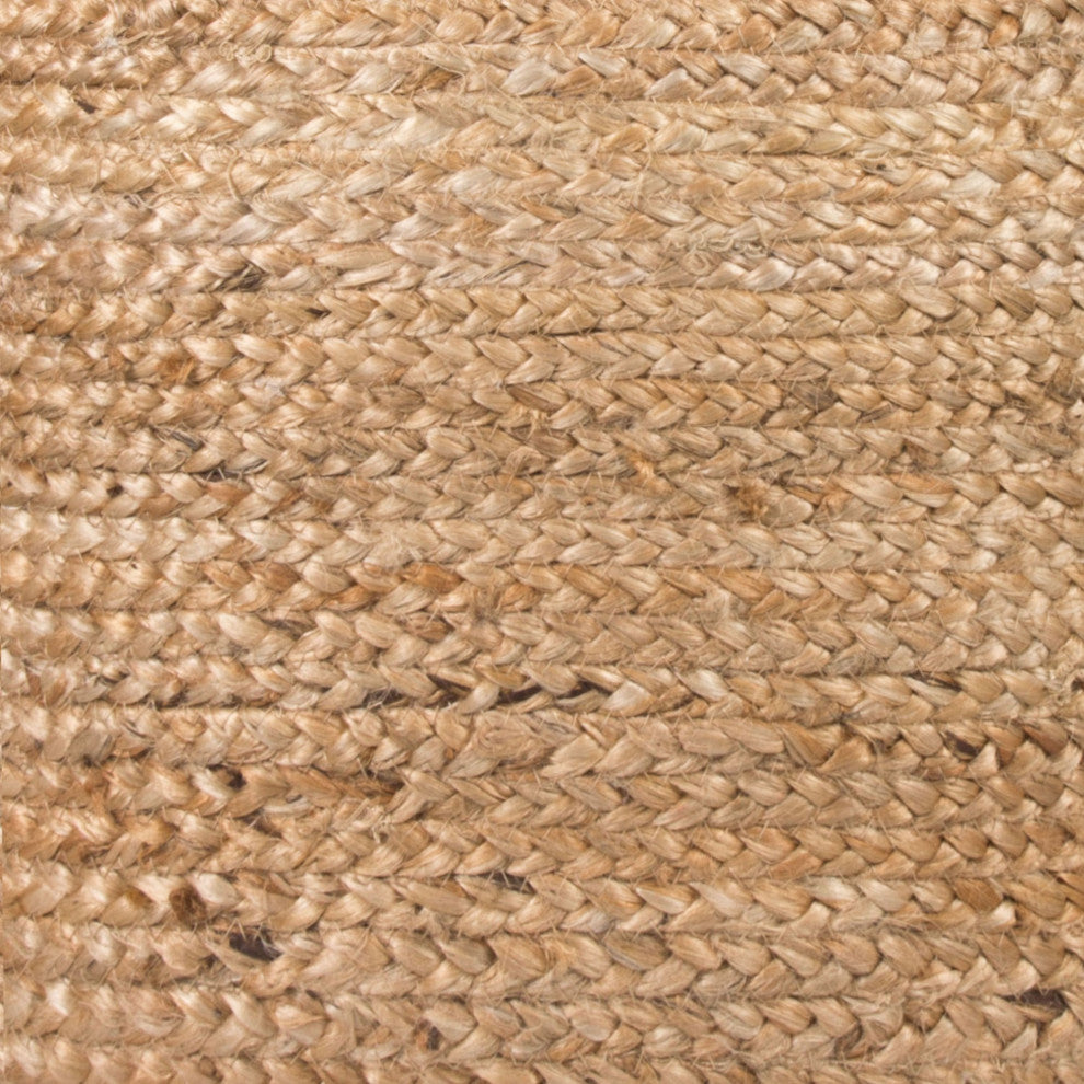 Ottoman Accent Chair, Jute Rope, Natural, Living Lounge Cafe Lobby Hospitality