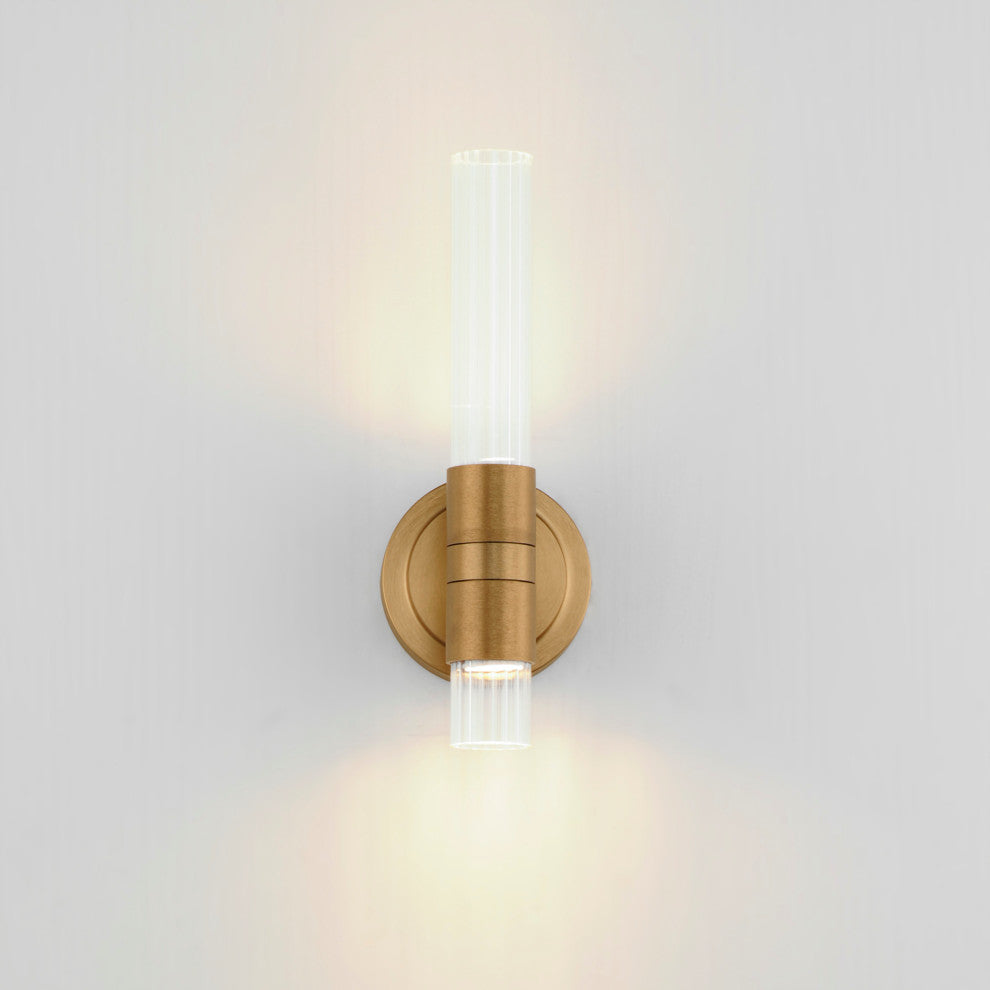 Maxim 16161CR Ovation 2 Light 13" Tall LED Bathroom Sconce - Gold