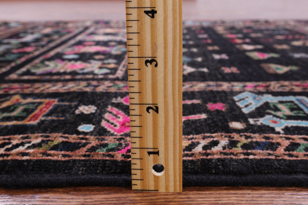 3' 5" X 4' 6" Tribal Persian Gabbeh Handmade Rug Q10102