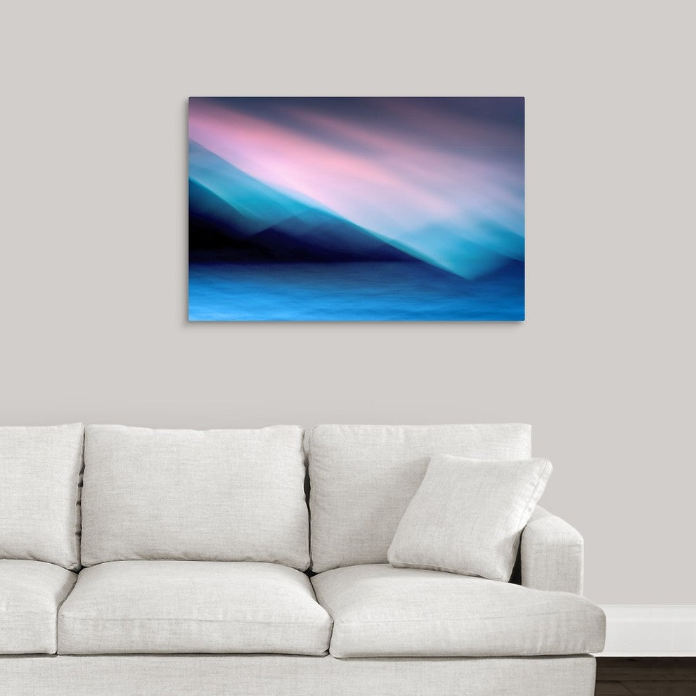"Slocan Lake At Sunset VII" Wrapped Canvas Art Print, 36"x24"x1.5"