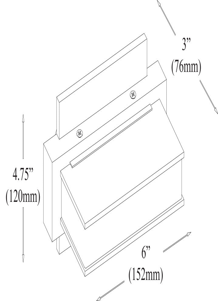 1-Light LED Wall Vanity, Matte Black