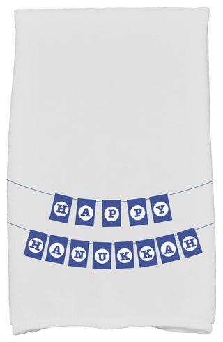Banner Day, Word Print Kitchen Towel, Gray, 18 x 30"