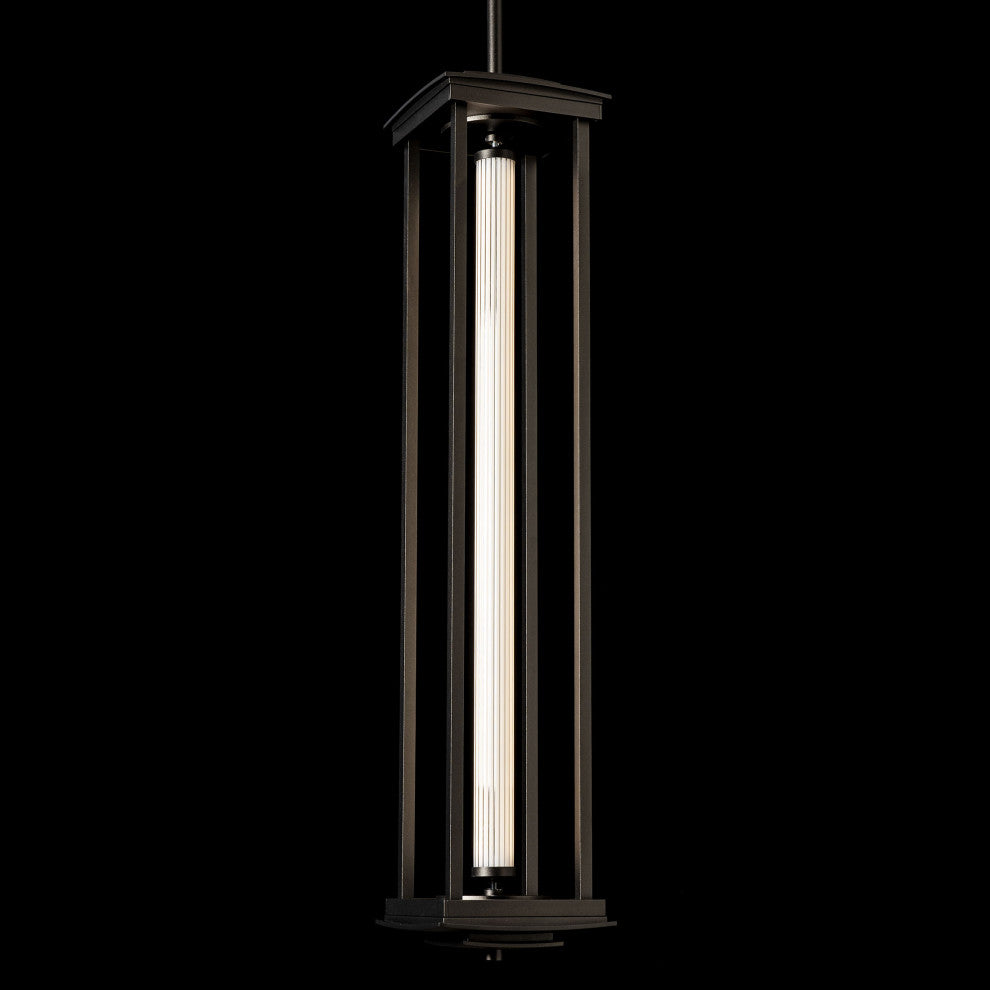 Athena 1-Light Large LED Lantern Oil Rubbed Bronze Clear Glass