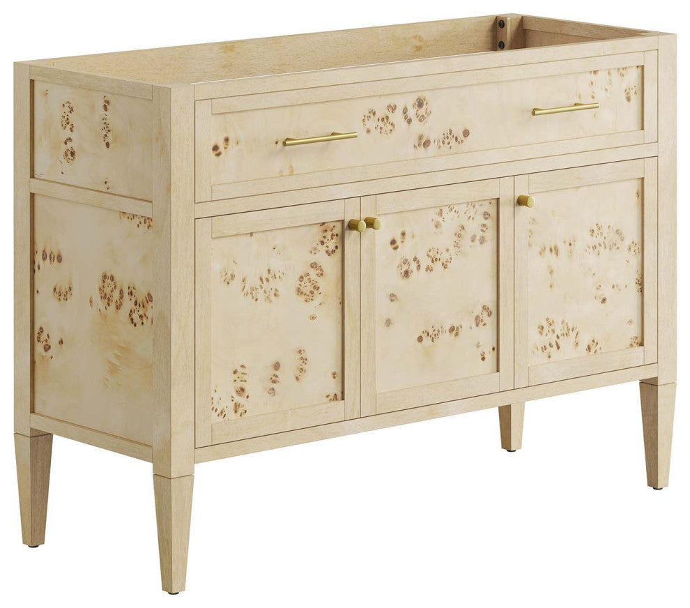 Elysian 48" Double Sink Bathroom Vanity - Burl