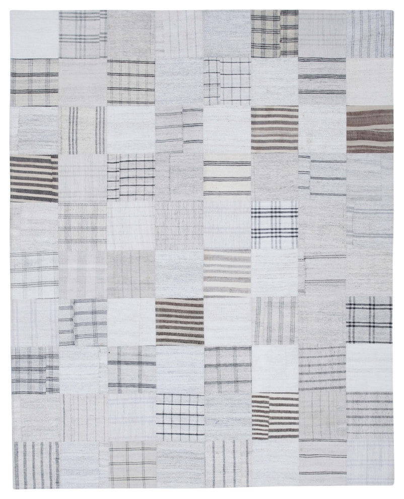 Rug N Carpet - Handmade Turkish 8' 0'' x 10' 0'' Unique Patchwork Kilim Rug