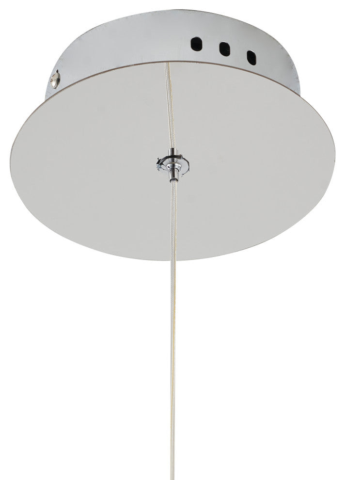 Clear Crystal Single Pendant LED Light