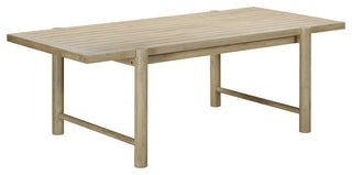 Gata Light Teak Outdoor Rectangular Dining Table