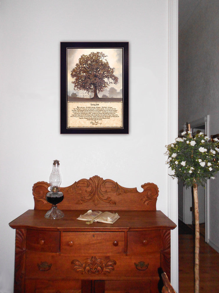 "Living Life" by Bonnie Mohr Printed Framed Wall Art, 12"x16"