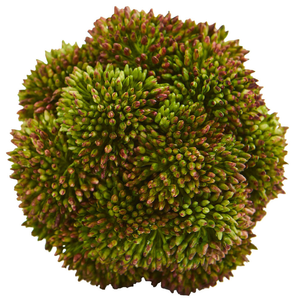 4" Sedum Artificial Succulent Artificial Spheres, Set of 6