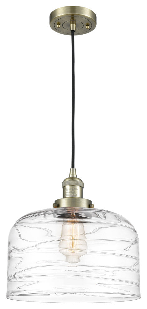 INNOVATIONS 201C-AB-G713-L-LED 1-Light Mini Pendant Antique Brass