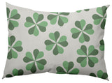 Lucky Patch St. Patrick's Day Lumbar Pillow, Laurel Tree Green, 14x20"