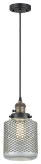 Innovations 201CSW-BAB-G262 1 Light Pendant, Switch, Black Antique Brass