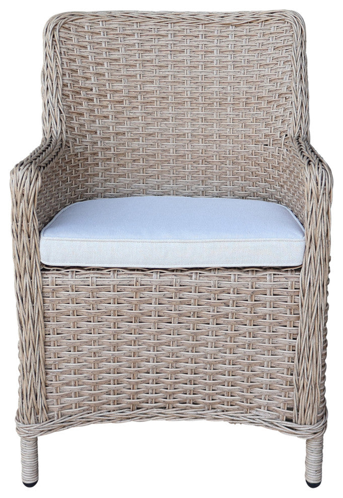 Outdoor Wicker Patio Dining Chair with Cushion