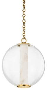 Pietra LED Pendant, Vintage Brass