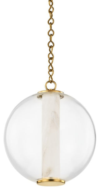 Pietra LED Pendant, Vintage Brass
