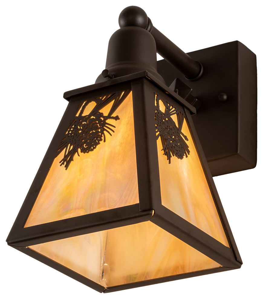 6 Wide Winter Pine Wall Sconce