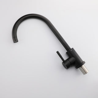 Single Handle Kitchen Faucet in Black Finish
