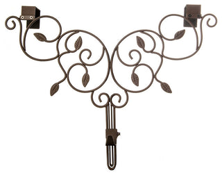 Adjustable Wreath Hanger for Door Ivy, Brown