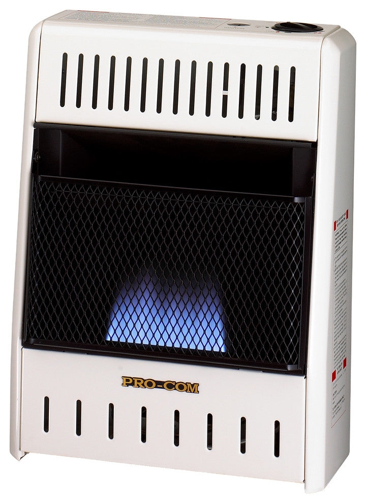 Ventless Blue Flame Propane Gas Wall Heater,10,000 BTU