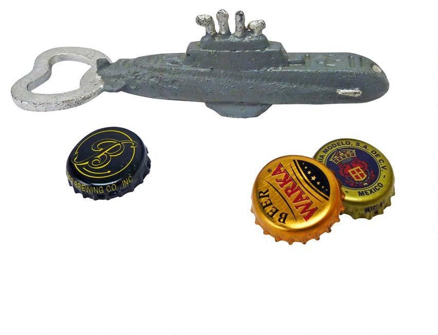 Nautilus Submarine Cast Iron Bottle Opener: Set of Two