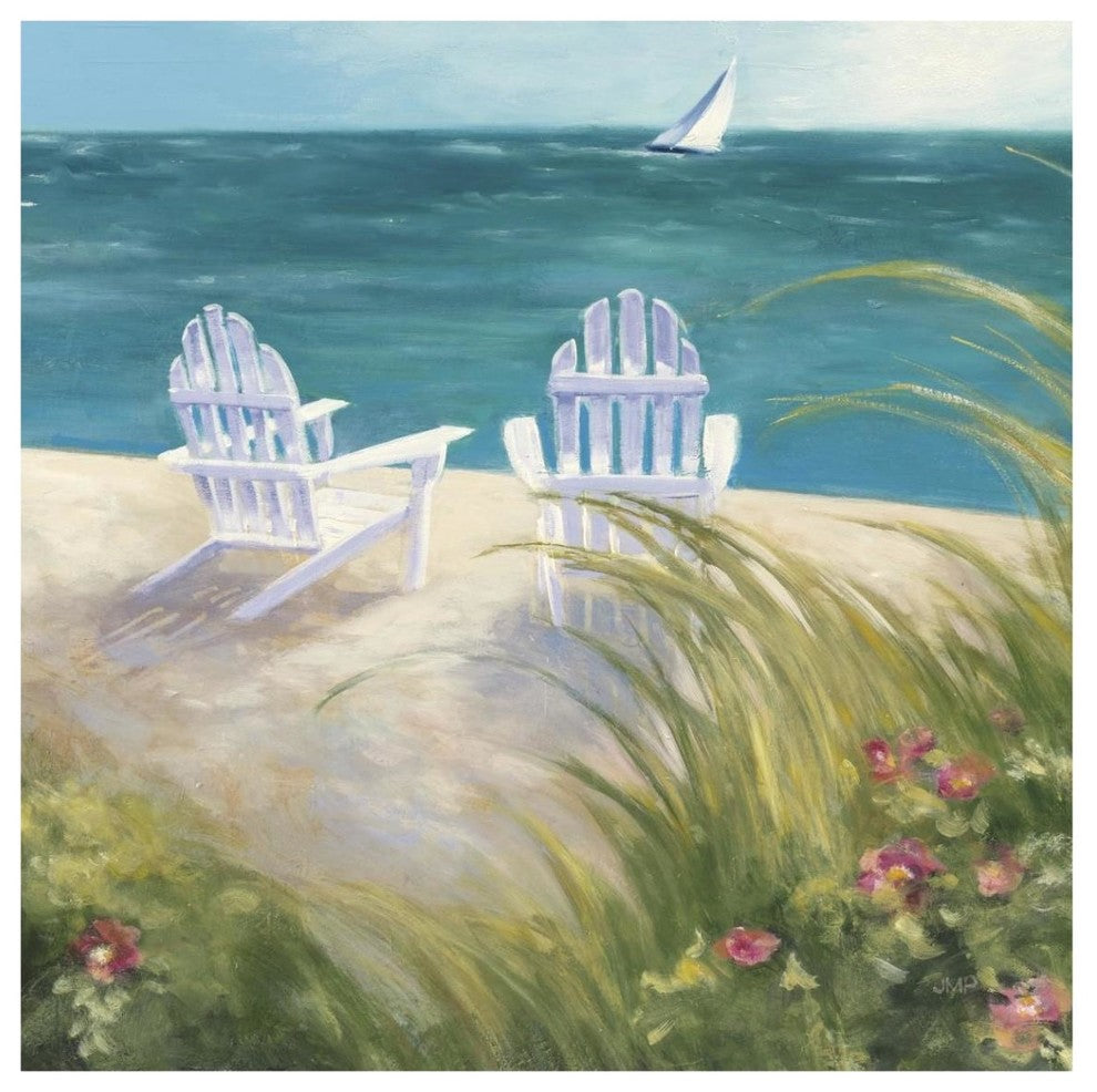 "Regatta I Square" Digital Paper Print by Julia Purinton, 42"x42"