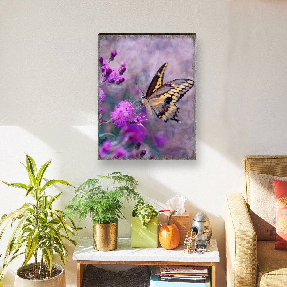 Machaon Art Wooden Wall Art, Oversized 48x36