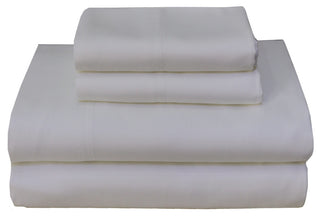 Abripedic Tencel Lyocell Sheet Set, 300 TC, White, Queen