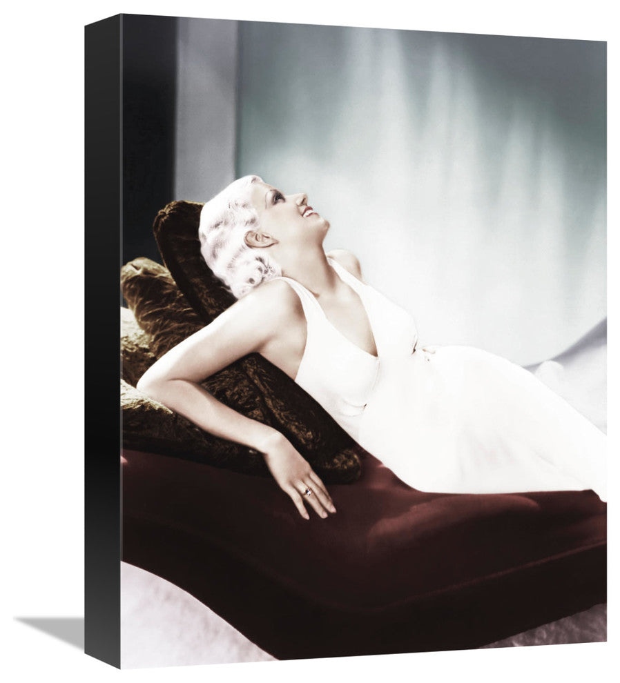 "Jean Harlow" Stretched Canvas Giclee by Hollywood Photo Archive, 13x16"