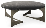 Contemporary Black Marble Coffee Table