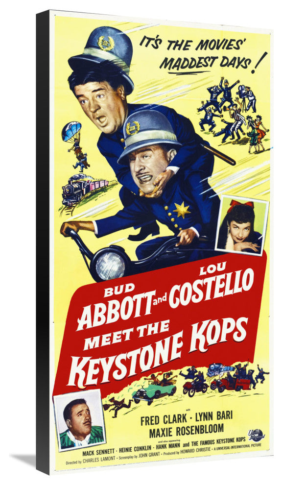 "Abbott & Costello - Keystone Kops" Canvas by Hollywood Photo Archive, 16x30"