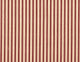 16" Square Ruffled Pillow Ticking Stripe Crimson Red