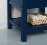 Matilda Single Bathroom Vanity, Blue, 24"
