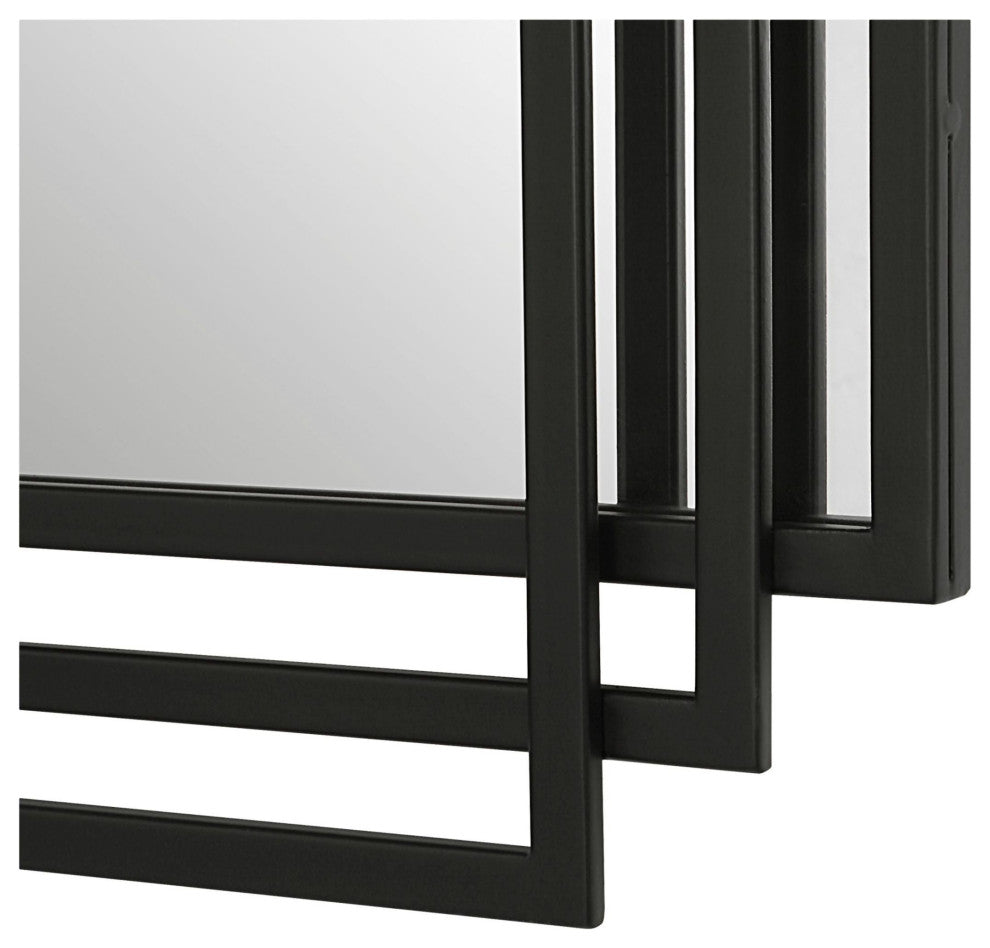 Uttermost 09768 Amherst 23-3/4" W x 36-1/2" H Rectangular Framed - Matte Black