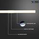 Procyon 36" ETL Certified Integrated LED Bathroom Fixture, White
