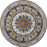 Mosaic Art Work, Signs Gold, 24"x24"