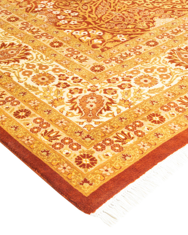 Bilin One-of-a-Kind Hand-Knotted Area Rug Orange, 8'3"x10'4"