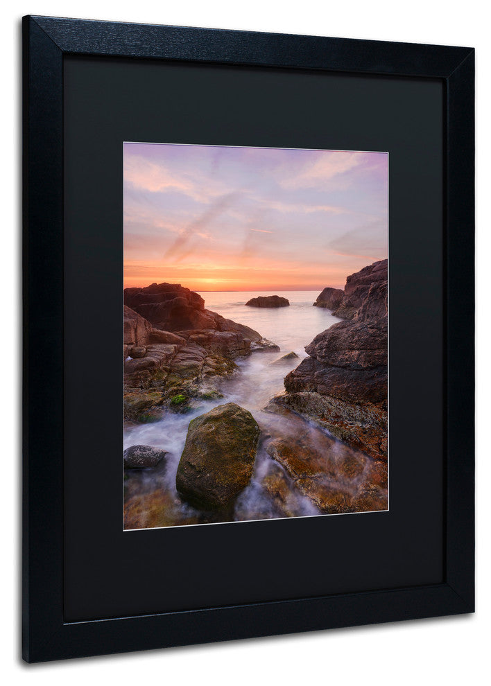 Michael Blanchette ''Channel to the Sun'' Art, Black Frame, Black Mat, 20x16