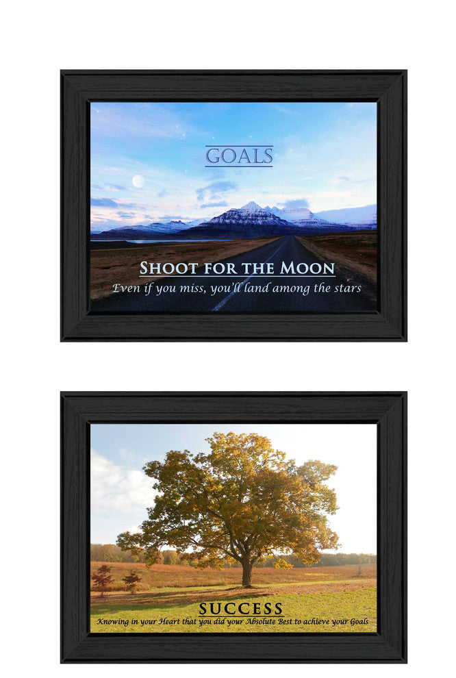 "Success" Collection By Trendy Decor4U, Printed Wall Art, Black Frame