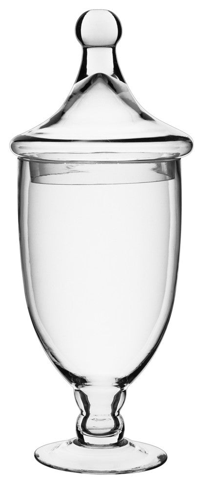 CYS Apothecary Glass Jar Candy Buffet Container/Canister, Open D-4.75" Body D-6" H-13.5", 6 Pieces