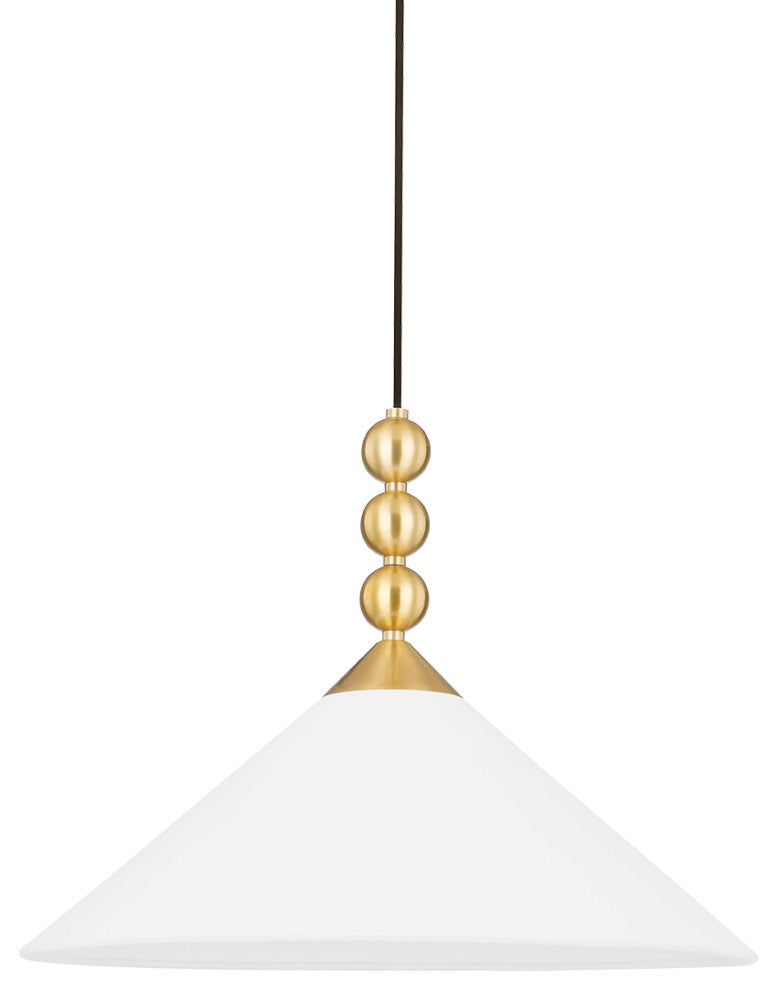 Sang 1-Light Large Pendant Aged Brass