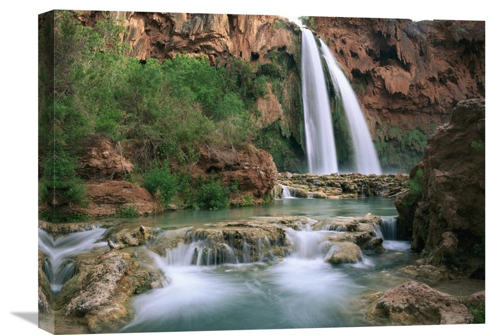 "Havasu Creek, With Cottonwoods, Havasu Falls, Grand Canyon, Arizona" Artwork