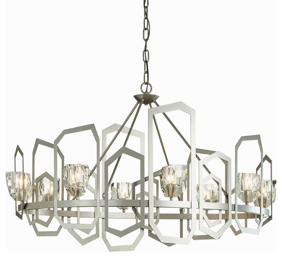 Gatsby Chandelier, Vintage Platinum