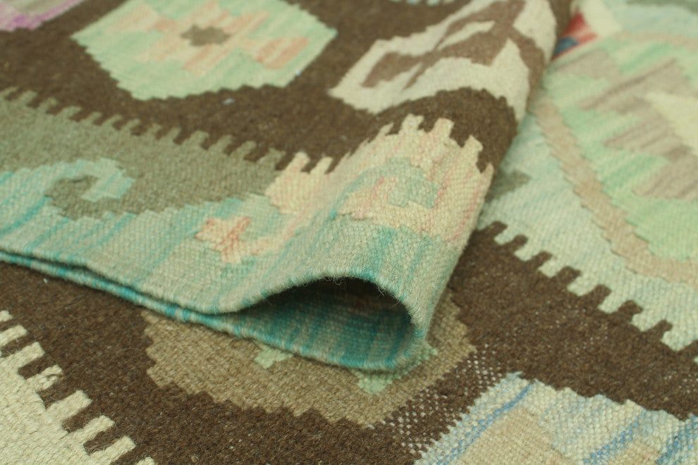 Sun Faded Kilim Enyonyam Lt. Green Rug