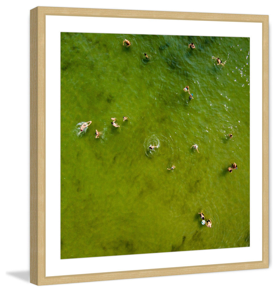 "Green Water Ii" Framed Print by Karolis Janulis