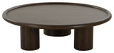 Strauss Contemporary Brown Ash Round Coffee Table