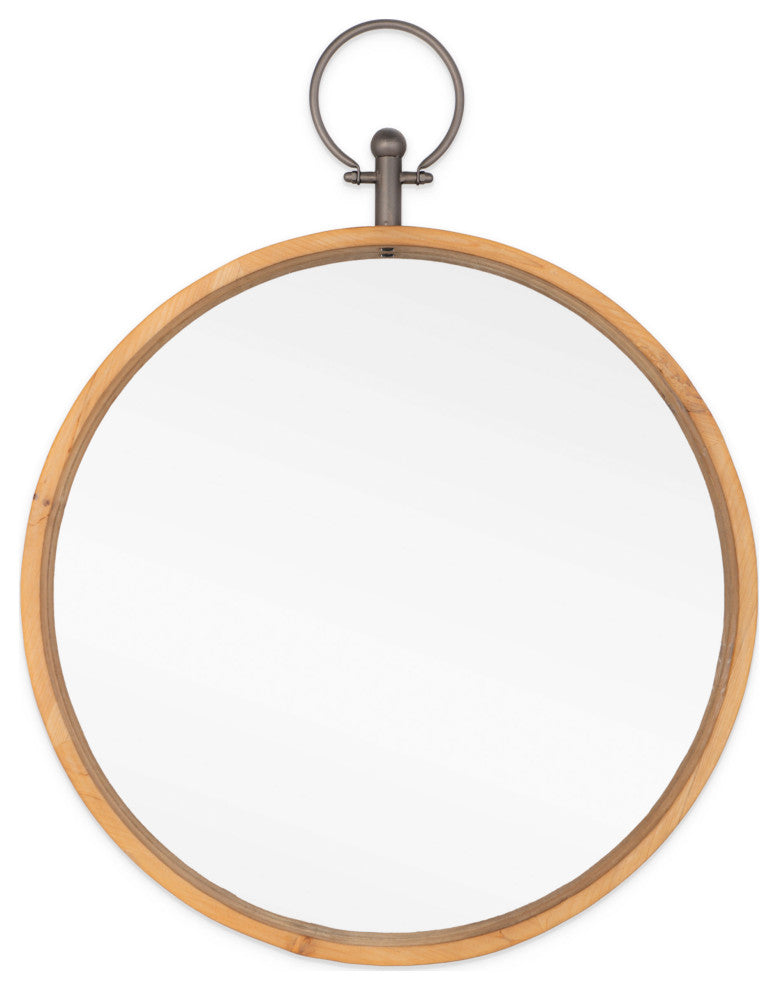 Harlow 24" Wood Wall Mirror