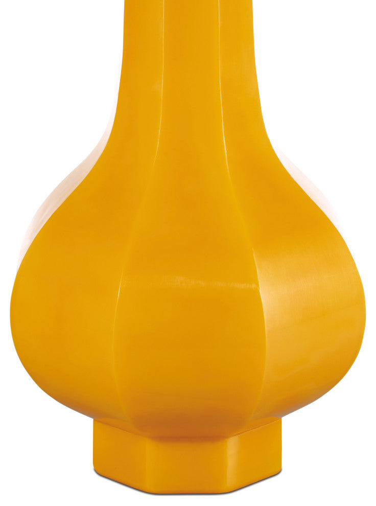 Imperial Yellow Peking Stem Vase