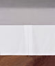Serenta Solid White Cotton Canvas Drop Bed Skirt with Quadruple Pleats, White, Twin
